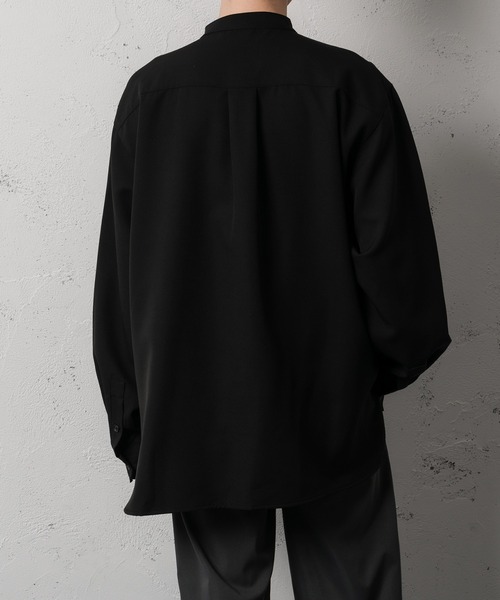 Adoon plain（アドーンプレーン）の「【Adoon plain】バンドカラーシャツ（シャツ/ブラウス・メンズ・ホワイト/ブラック・MEDIUM/LARGE）」の18枚目の写真