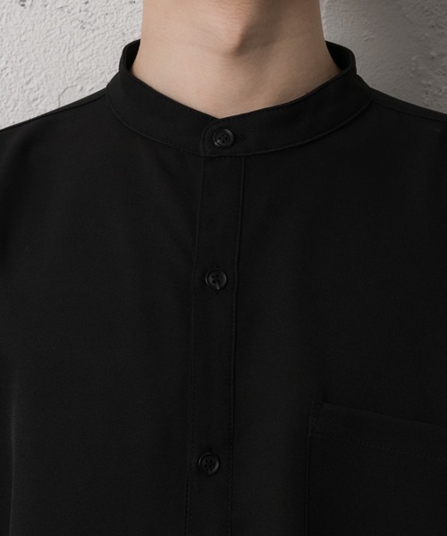 Adoon plain（アドーンプレーン）の「【Adoon plain】バンドカラーシャツ（シャツ/ブラウス・メンズ・ホワイト/ブラック・MEDIUM/LARGE）」の19枚目の写真