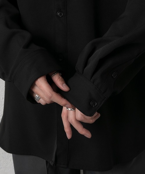 Adoon plain（アドーンプレーン）の「【Adoon plain】バンドカラーシャツ（シャツ/ブラウス・メンズ・ホワイト/ブラック・MEDIUM/LARGE）」の20枚目の写真