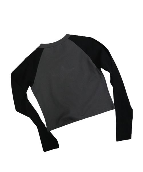 bonjour records（ボンジュールレコーズ）の「【MOSAIC SOCIETYモザイクソサエティ】Black crystal star tee 「Black crystal star」ラグランロングスリーブTシャツ（Tシャツ/カットソー・レディース・ホワイト/ブラック・FREE）」の6枚目の写真