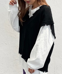 ダメージニットベスト【ZOZOTOWN限定アイテム】