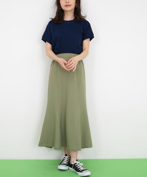 RANAN（ラナン）の「[接触冷感]　美ラインマーメイドスカート（スカート・レディース・ブラック/カーキ/ライトグレー/ネイビー・LL/L/M）」の10枚目の写真