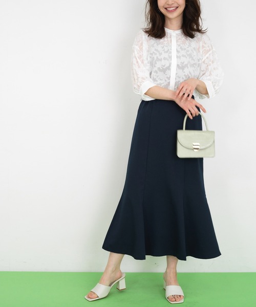 RANAN（ラナン）の「[接触冷感]　美ラインマーメイドスカート（スカート・レディース・ブラック/カーキ/ライトグレー/ネイビー・LL/L/M）」の15枚目の写真