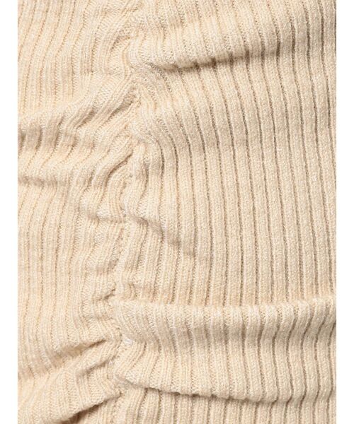 RESEXXY（リゼクシー）の「ディープスリットギャザーニットワンピース（ワンピース・レディース・ブラック/グリーン/ベージュ/モカ・FREE）」の19枚目の写真