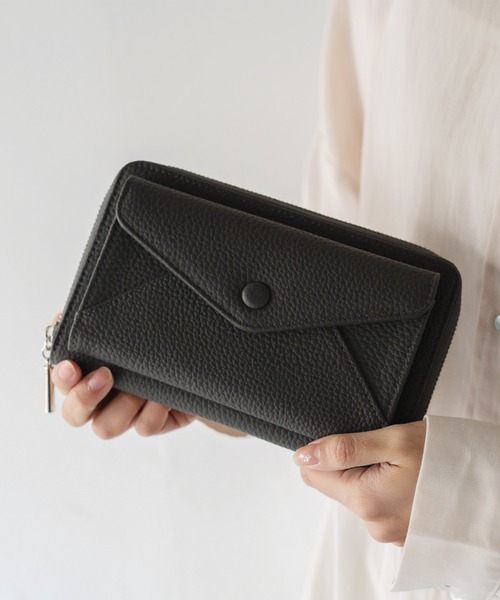 VitaFelice（ヴィータフェリーチェ）の「スキミング防止通帳ケース（パスポートケース・レディース・ライトグレー/モカ/チャコールグレー/シルバー/ブラック・FREE）」の13枚目の写真