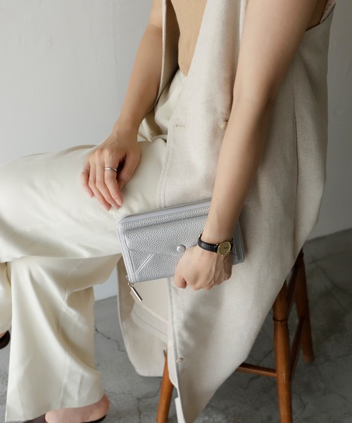 VitaFelice（ヴィータフェリーチェ）の「スキミング防止通帳ケース（パスポートケース・レディース・ライトグレー/モカ/チャコールグレー/シルバー/ブラック・FREE）」の17枚目の写真