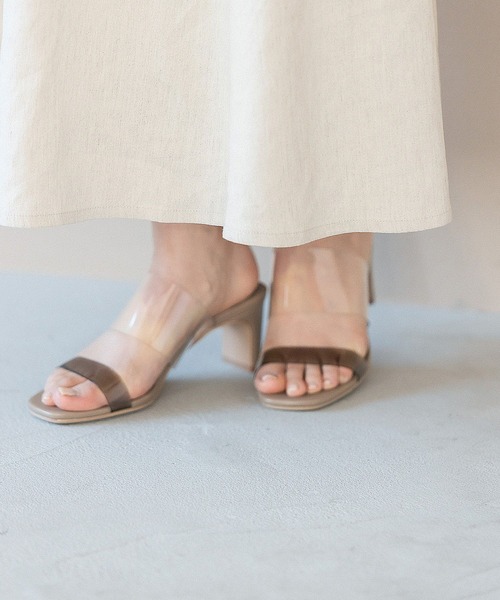 LEPSIM（レプシィム）の「クリアヒールサンダル　266792（サンダル・レディース・グレイッシュベージュ/イエロー・LARGE/MEDIUM）」の6枚目の写真