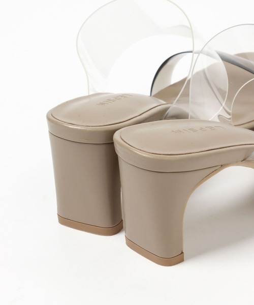 LEPSIM（レプシィム）の「クリアヒールサンダル　266792（サンダル・レディース・グレイッシュベージュ/イエロー・LARGE/MEDIUM）」の20枚目の写真