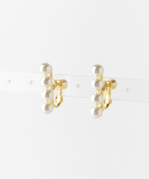 URBAN RESEARCH Sonny Label（アーバンリサーチサニーレーベル）の「パールスティックイヤリング（イヤリング・レディース・ホワイト・ONE）」の4枚目の写真
