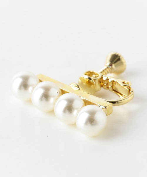 URBAN RESEARCH Sonny Label（アーバンリサーチサニーレーベル）の「パールスティックイヤリング（イヤリング・レディース・ホワイト・ONE）」の3枚目の写真