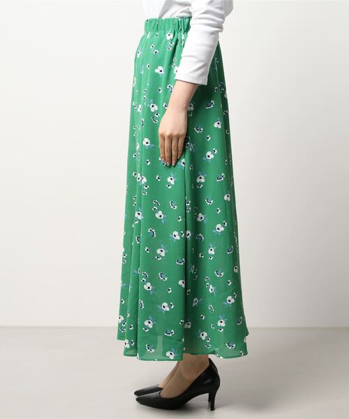 LAGLAIA（ラグライア）の「【anana】フラワーロングSK（スカート・レディース・グリーン/ブルー・FREE）」の3枚目の写真