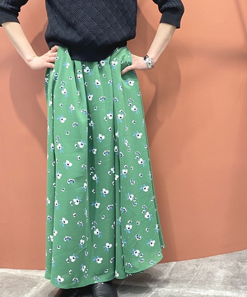 LAGLAIA（ラグライア）の「【anana】フラワーロングSK（スカート・レディース・グリーン/ブルー・FREE）」の8枚目の写真