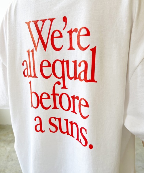 LIAN（リアン）の「ビッグロゴTシャツ（Tシャツ/カットソー・レディース・オフホワイト/ブラック/グリーン/ブルー/ピンク/レッド/オレンジ・FREE）」の18枚目の写真