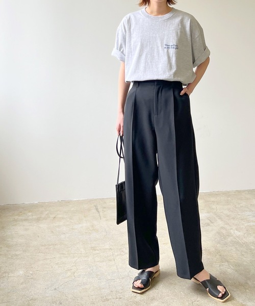 LIAN（リアン）の「ビッグロゴTシャツ（Tシャツ/カットソー・レディース・オフホワイト/ブラック/グリーン/ブルー/ピンク/レッド/オレンジ・FREE）」の14枚目の写真