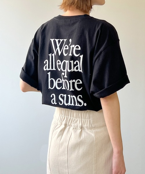 LIAN（リアン）の「ビッグロゴTシャツ（Tシャツ/カットソー・レディース・オフホワイト/ブラック/グリーン/ブルー/ピンク/レッド/オレンジ・FREE）」の22枚目の写真