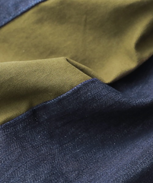 osharewalker（オシャレウォーカー）の「【廃盤】『カシュクールデニム切替ワイドパンツ』（デニムパンツ・レディース・インディゴブルー・1/2）」の15枚目の写真