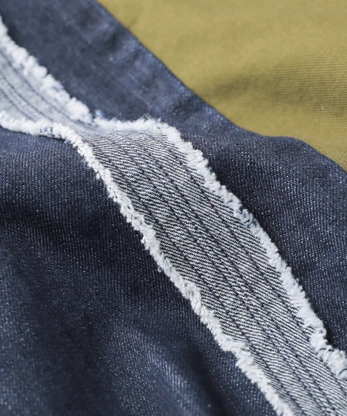 osharewalker（オシャレウォーカー）の「【廃盤】『カシュクールデニム切替ワイドパンツ』（デニムパンツ・レディース・インディゴブルー・1/2）」の16枚目の写真