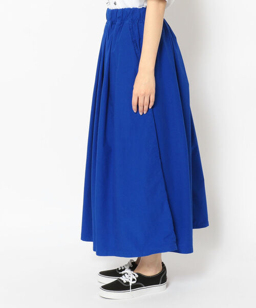 D.M.G.（ドミンゴ）の「D.M.G./ディーエムジー　マキシ丈スカート（スカート・レディース・ブルー/グレー/グリーン・FREE）」の4枚目の写真