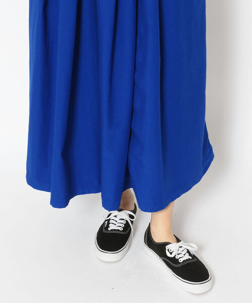 D.M.G.（ドミンゴ）の「D.M.G./ディーエムジー　マキシ丈スカート（スカート・レディース・ブルー/グレー/グリーン・FREE）」の8枚目の写真