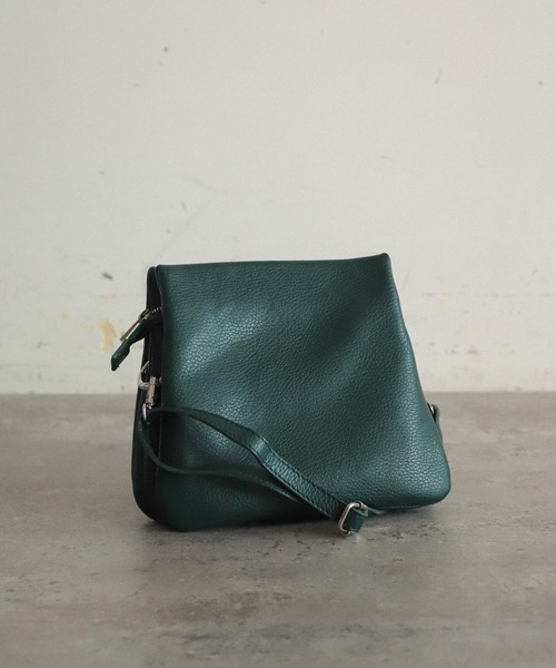 NOMBRE IMPAIR（ノンブルアンペール）の「【MARCO BIANCHINI】トリプルポケットショルダーBAG（ショルダーバッグ・レディース・ブラック/ブラウン/グリーン・FREE）」の3枚目の写真