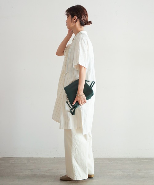 NOMBRE IMPAIR（ノンブルアンペール）の「【MARCO BIANCHINI】トリプルポケットショルダーBAG（ショルダーバッグ・レディース・ブラック/ブラウン/グリーン・FREE）」の17枚目の写真