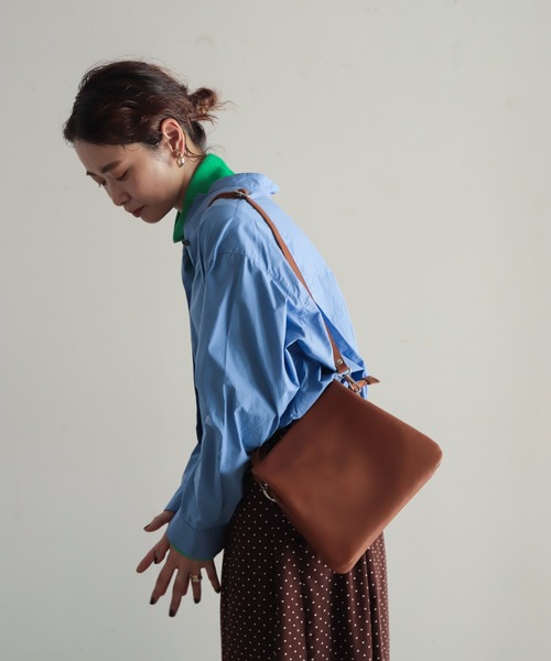 NOMBRE IMPAIR（ノンブルアンペール）の「【MARCO BIANCHINI】トリプルポケットショルダーBAG（ショルダーバッグ・レディース・ブラック/ブラウン/グリーン・FREE）」の12枚目の写真