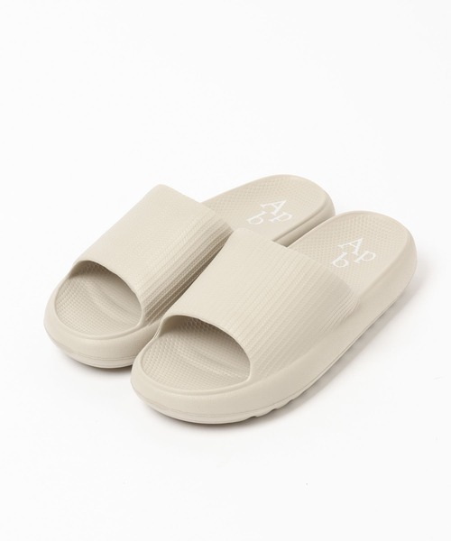 A part by（アパートバイ）の「【Apbロゴ】スライドサンダル　281963（サンダル・レディース・ブラック/グレー系その他4・MEDIUM/LARGE）」の7枚目の写真