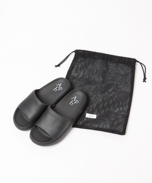 A part by（アパートバイ）の「【Apbロゴ】スライドサンダル　281963（サンダル・レディース・ブラック/グレー系その他4・MEDIUM/LARGE）」の17枚目の写真