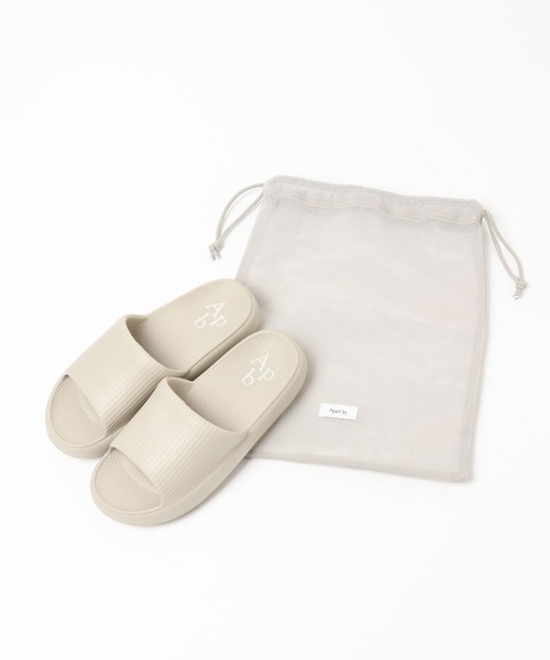 A part by（アパートバイ）の「【Apbロゴ】スライドサンダル　281963（サンダル・レディース・ブラック/グレー系その他4・MEDIUM/LARGE）」の20枚目の写真