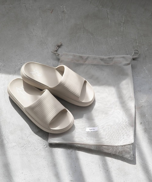 A part by（アパートバイ）の「【Apbロゴ】スライドサンダル　281963（サンダル・レディース・ブラック/グレー系その他4・MEDIUM/LARGE）」の21枚目の写真