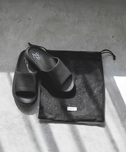 A part by（アパートバイ）の「【Apbロゴ】スライドサンダル　281963（サンダル・レディース・ブラック/グレー系その他4・MEDIUM/LARGE）」の22枚目の写真