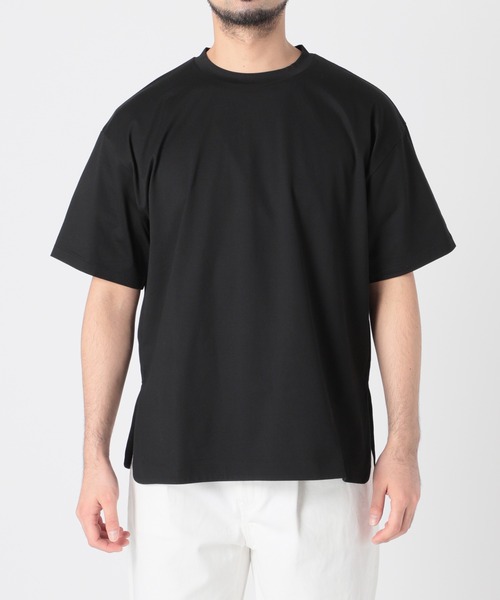 新品☆IENA 別注☆ATON/ 半袖Tシャツ☆黒② ATON / エイトン】別注 SUVIN60/2 SEMI ROUND-HEM Tシャツ（T