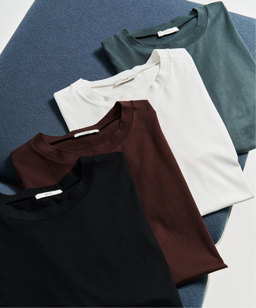 美品 ATON SUVIN60/2 SEMI ROUND-HEM Tシャツ ATON / エイトン】別注 SUVIN60/2 SEMI ROUND-HEM Tシャツ（T
