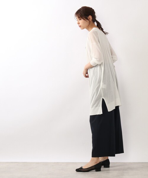 DRESKIP（ドレスキップ）の「◆レーヨンナイロンショールカーディガン（カーディガン/ボレロ・レディース・ブラック/オフホワイト/ナチュラル・02/03）」の5枚目の写真