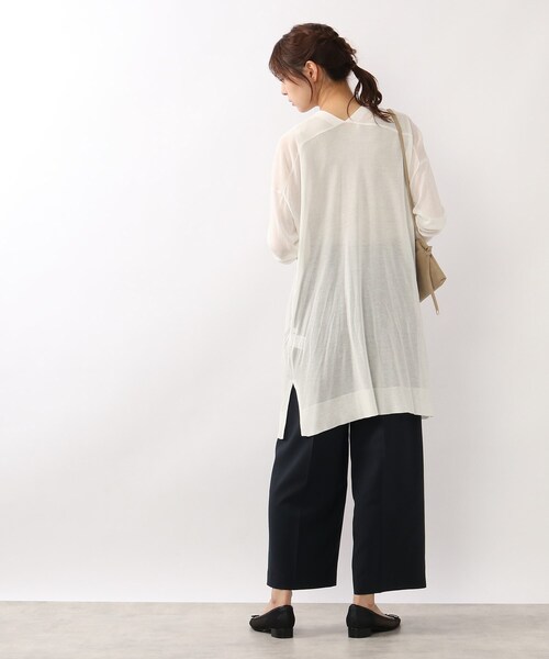 DRESKIP（ドレスキップ）の「◆レーヨンナイロンショールカーディガン（カーディガン/ボレロ・レディース・ブラック/オフホワイト/ナチュラル・02/03）」の6枚目の写真