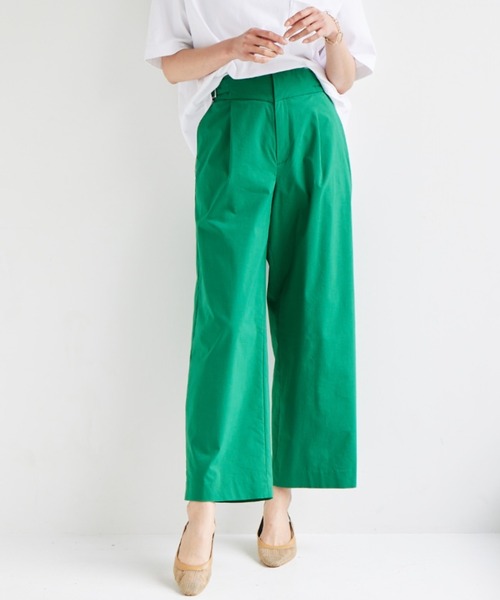 BARNYARDSTORM（バンヤードストーム）の「BARNYARDSTORM / ウエストベルトワイドパンツ（その他パンツ・レディース・ブラック/グリーン/イエロー・00/0/1/2）」の3枚目の写真