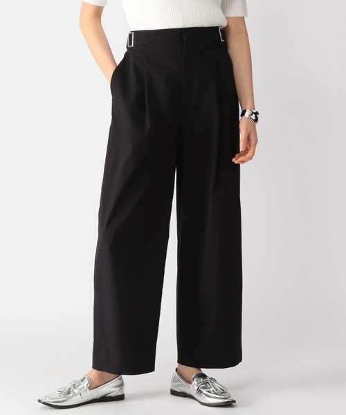 BARNYARDSTORM（バンヤードストーム）の「BARNYARDSTORM / ウエストベルトワイドパンツ（その他パンツ・レディース・ブラック/グリーン/イエロー・00/0/1/2）」の2枚目の写真