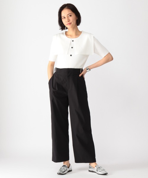 BARNYARDSTORM（バンヤードストーム）の「BARNYARDSTORM / ウエストベルトワイドパンツ（その他パンツ・レディース・ブラック/グリーン/イエロー・00/0/1/2）」の7枚目の写真