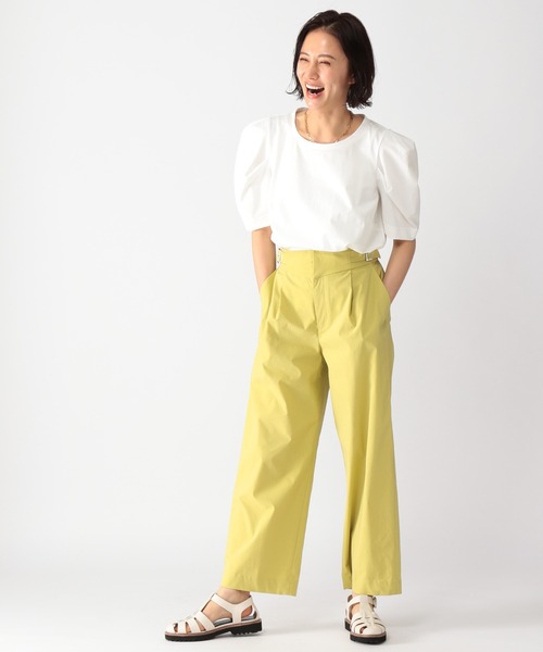 BARNYARDSTORM（バンヤードストーム）の「BARNYARDSTORM / ウエストベルトワイドパンツ（その他パンツ・レディース・ブラック/グリーン/イエロー・00/0/1/2）」の18枚目の写真