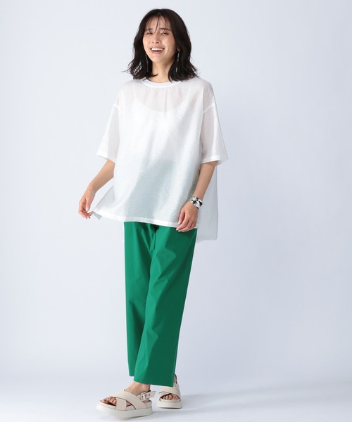 BARNYARDSTORM（バンヤードストーム）の「BARNYARDSTORM / ウエストベルトワイドパンツ（その他パンツ・レディース・ブラック/グリーン/イエロー・00/0/1/2）」の15枚目の写真