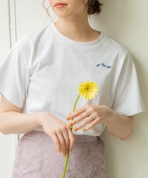 idem | idem logo T-shirt/idemロゴ刺繍Tシャツ(Tシャツ/カットソー)