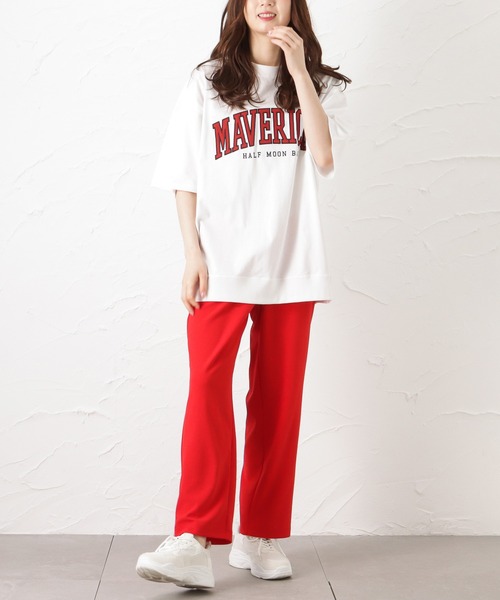 Mac-House（マックハウス）の「アップリケ刺繍 半袖Tシャツ（Tシャツ/カットソー・メンズ・ホワイト/ブルー/グレイッシュベージュ・M/L）」の14枚目の写真
