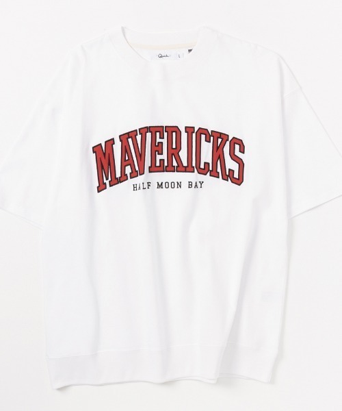 Mac-House（マックハウス）の「アップリケ刺繍 半袖Tシャツ（Tシャツ/カットソー・メンズ・ホワイト/ブルー/グレイッシュベージュ・M/L）」の4枚目の写真