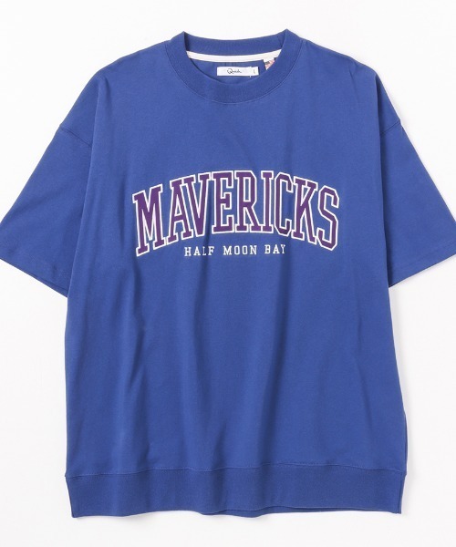 Mac-House（マックハウス）の「アップリケ刺繍 半袖Tシャツ（Tシャツ/カットソー・メンズ・ホワイト/ブルー/グレイッシュベージュ・M/L）」の6枚目の写真
