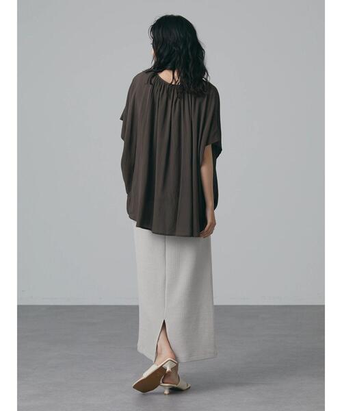 CRAFT STANDARD BOUTIQUE（クラフトスタンダードブティック）の「スクエアトングカバーヒールサンダル　＊（サンダル・レディース・ブラック/オフホワイト・S/M/L）」の10枚目の写真