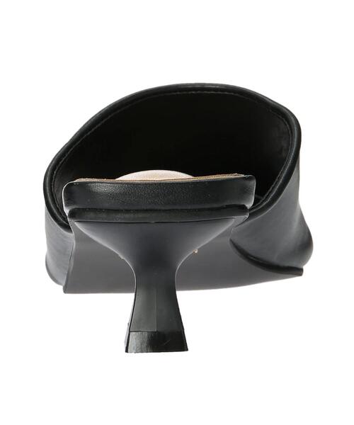 CRAFT STANDARD BOUTIQUE（クラフトスタンダードブティック）の「スクエアトングカバーヒールサンダル　＊（サンダル・レディース・ブラック/オフホワイト・S/M/L）」の14枚目の写真