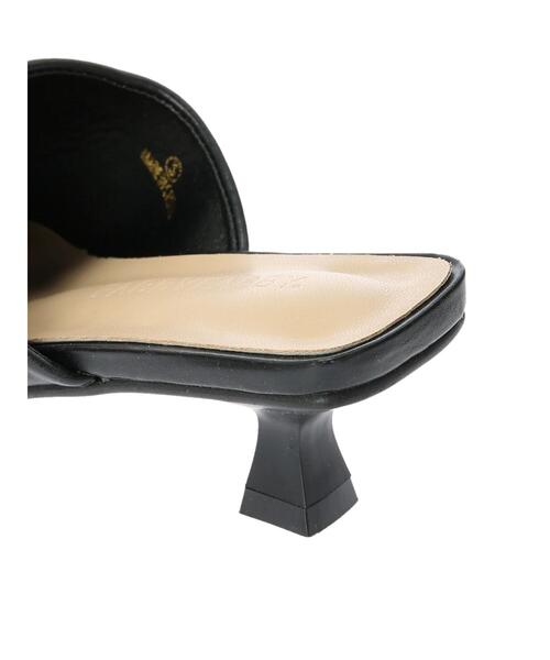 CRAFT STANDARD BOUTIQUE（クラフトスタンダードブティック）の「スクエアトングカバーヒールサンダル　＊（サンダル・レディース・ブラック/オフホワイト・S/M/L）」の17枚目の写真