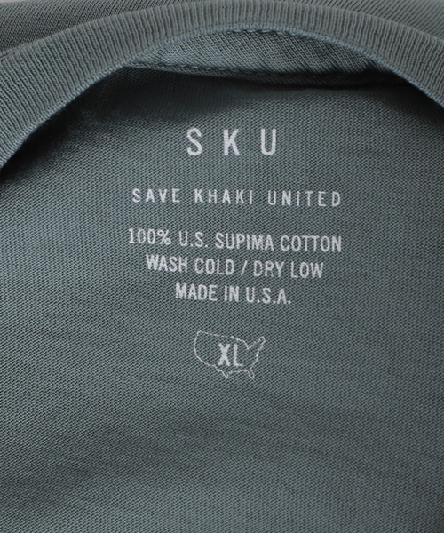 SAVE KHAKI UNITED(セーブカーキユナイテッド)の「SAVE KHAKI UNITED S/S SUPIMA CREW TEE(Tシャツ/カットソー・メンズ・ホワイト/ブラック/ネイビー/モカ/ブラック系その他/グリーン系その他・MEDIUM/LARGE/X-LARGE)」の17枚目の写真