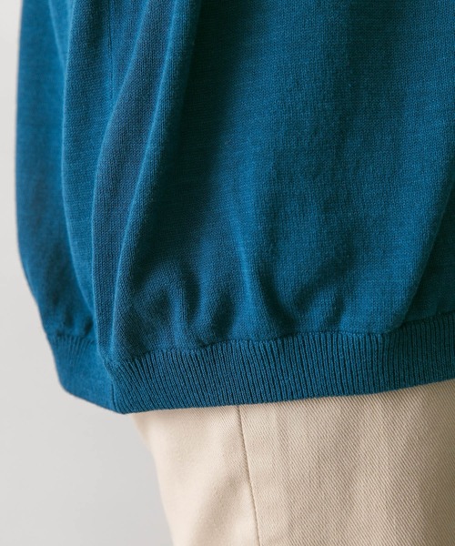 URBAN RESEARCH DOORS（アーバンリサーチドアーズ）の「強撚Vネックカーディガン（カーディガン/ボレロ・メンズ・ライトグレー/ネイビー/ターコイズブルー/グリーン・M/L）」の9枚目の写真