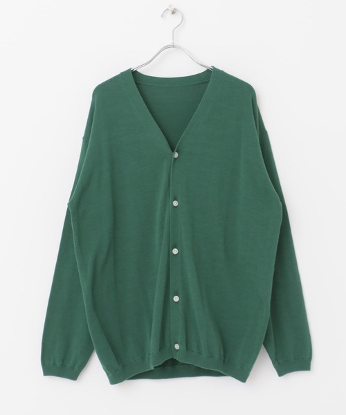 URBAN RESEARCH DOORS（アーバンリサーチドアーズ）の「強撚Vネックカーディガン（カーディガン/ボレロ・メンズ・ライトグレー/ネイビー/ターコイズブルー/グリーン・M/L）」の15枚目の写真